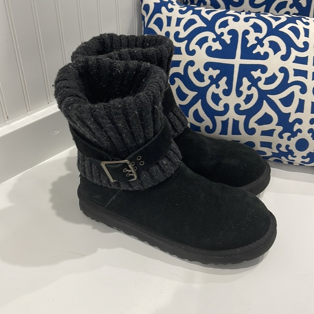 Ugg Australia Cambridge Suede Knit Shaft Boots